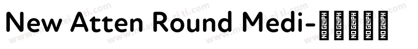 New Atten Round Medi字体转换